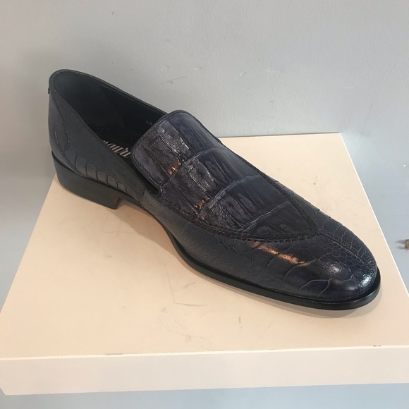 Mauri, Men ,Ostrich Skin Slip-On Shoes made in New